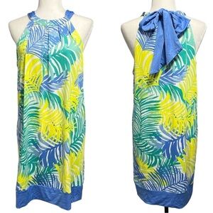 🆕 Mud Pie Natalie Bow Tie Palm Print Dress